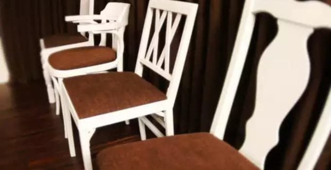 How To Recover Fabric Kitchen Chair At Home Step By Step