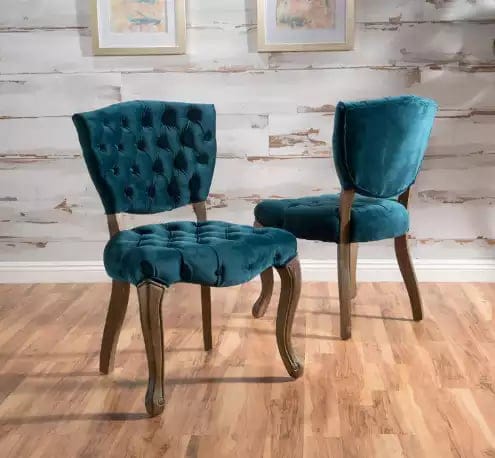 Elizabeth Tufted Dark Teal chair