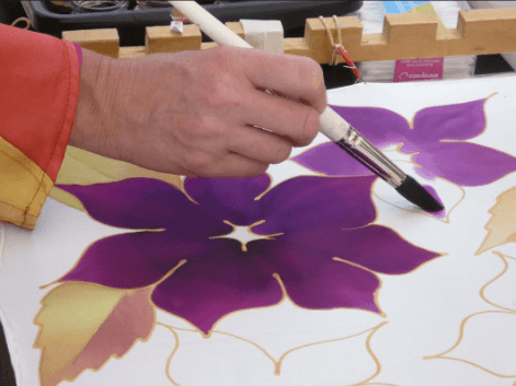 Fabric painting techniques