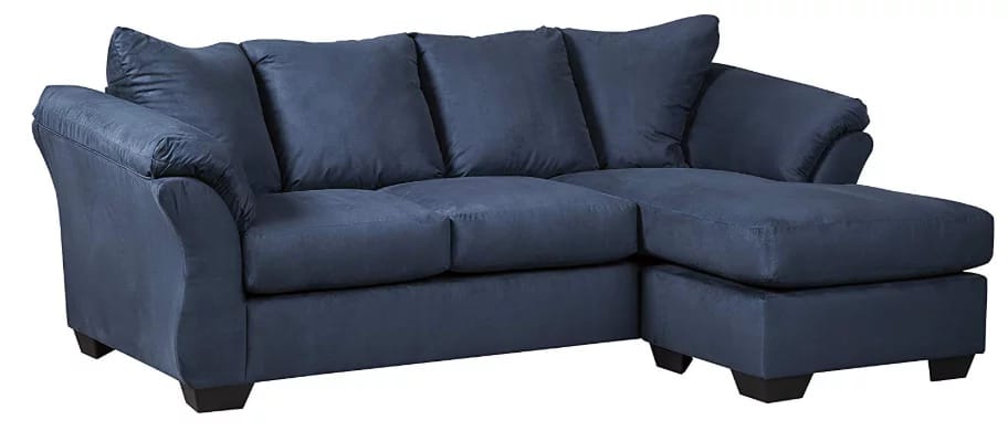 Ashley furniture signature design microfiber sofa chaise