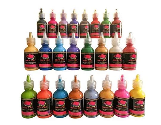 Crafts 4 all 3D permanent 24 colors fabric paint