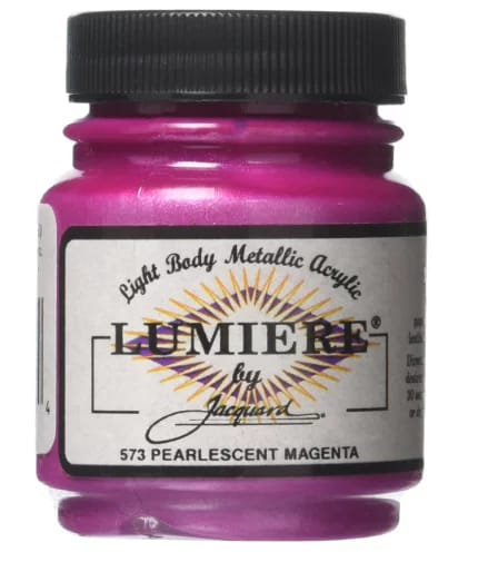 Jacquard Lumiere fabric paint