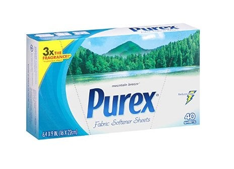Purex Fabric Softener Dryer Sheets, Mountain Breeze