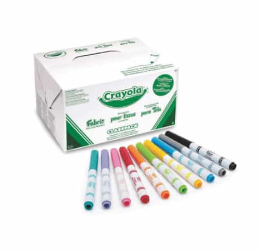 Crayola 588215 Class-Pack Fabric Markers