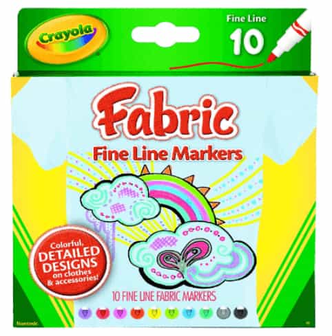 Crayola Fine Line Fabric Markers Pens