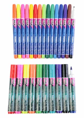 Tulip 33711 Non-Toxic 25 Permanent Fabric Markers