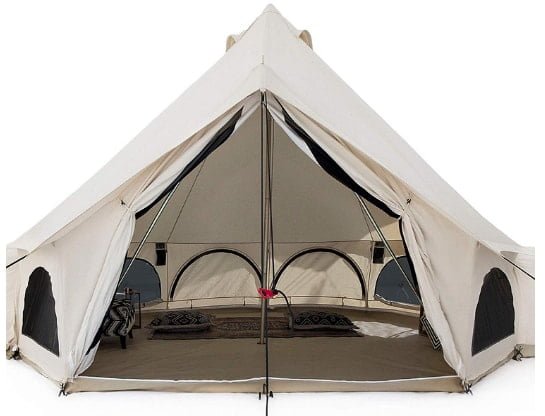 White Duck Premium Luxury Canvas Bell Tent with Stove Jack