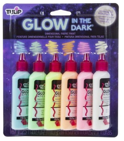 tulip fabric glow paints