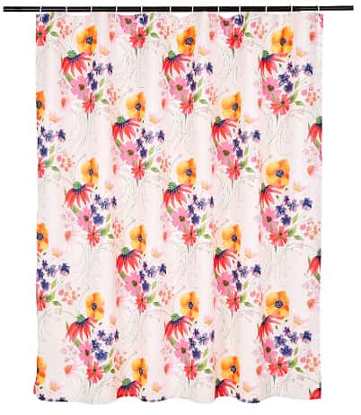 AmazonBasics Blossom 72-Inch Bathroom Shower Curtain