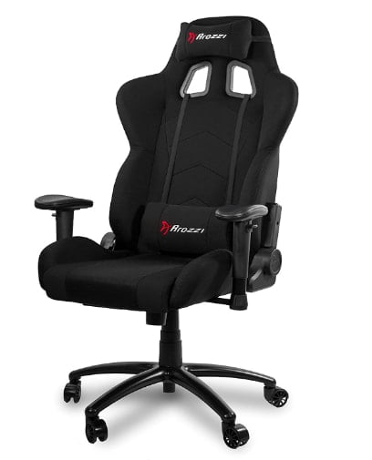 Arozzi Inizio Ergonomic Fabric Black color Gaming Chair with High Back