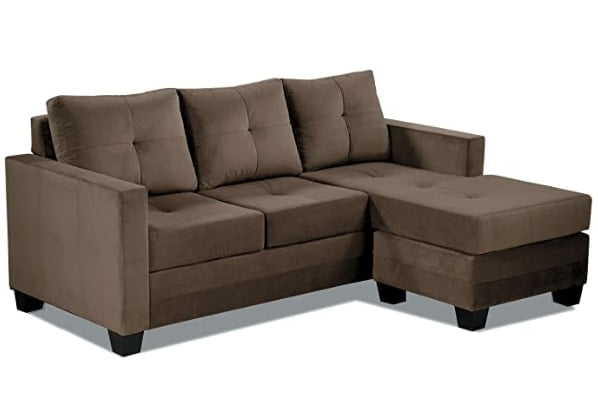 Homelegance Phelps 78x58 Inches Microfiber Brown Color Sofa