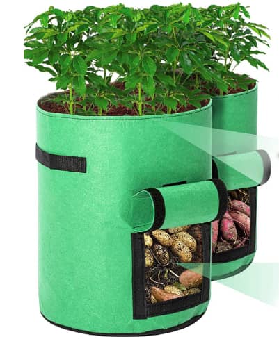 Tvird Potato Grow Bags 2 Pack 10 Gallon Fabric Pots For Potatoes