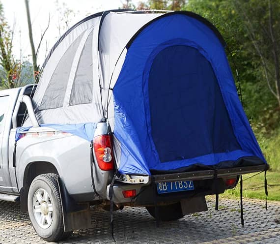 Hasika Waterproof Double Layer Full-Size Truck 5.5 Foot Bed Tent With Floor