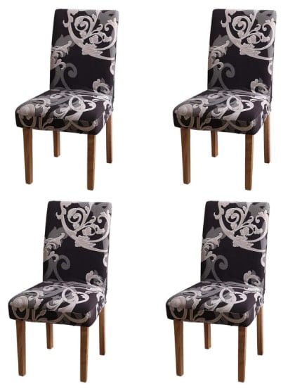 YEESION Stretch Spandex Dining Chair Slipcovers YEESION Stretch Spandex Dining Chair Slipcovers