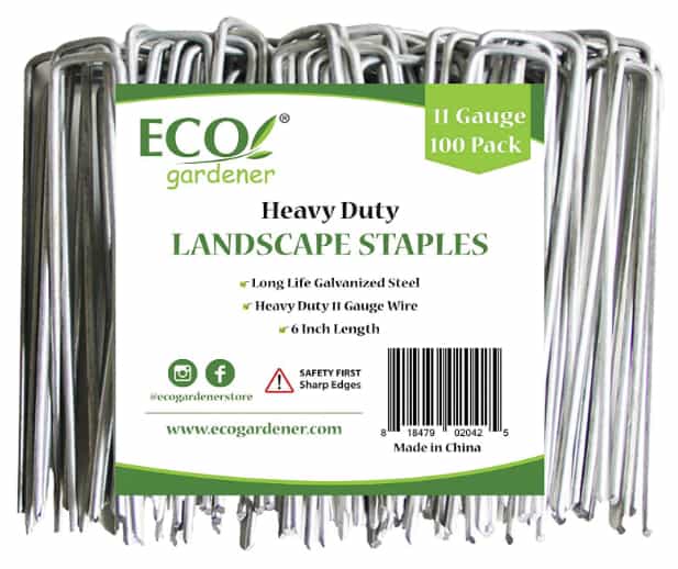 Ecogardener Premium Heavy Duty Galvanized Landscaping Staples