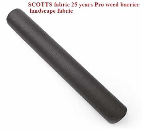 SCOTTS fabric 25 years Pro weed barrier landscape fabric