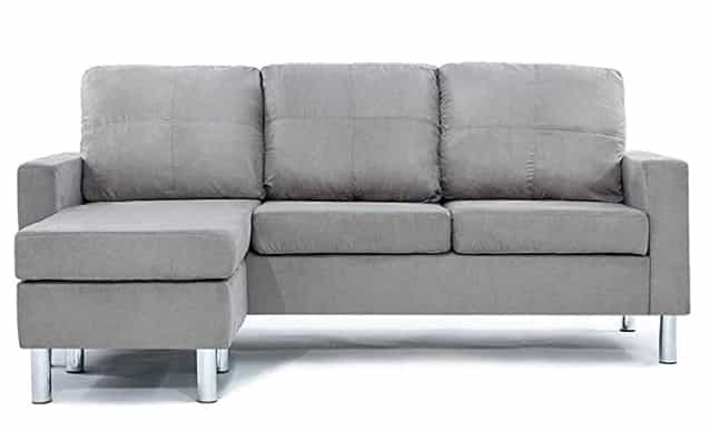 Divano Roma Furniture Modern Grey Sectional