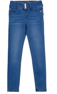 DKNY Girls' Jeans - 5 Pocket Button Fly Stretch Denim Jeans