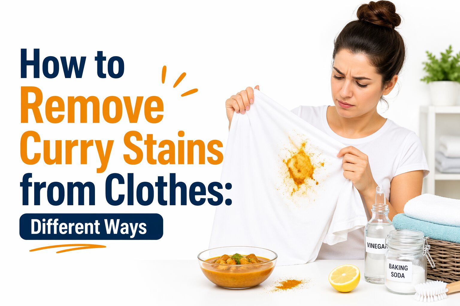 How to Remove Curry Stains from Clothes: Different Ways