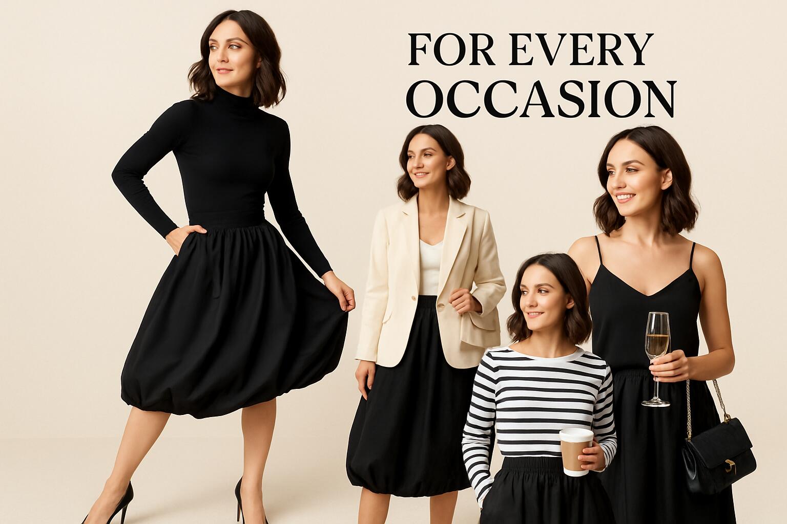 30+ Black Balloon Skirt Outfit Ideas – Style for Every Occasion
