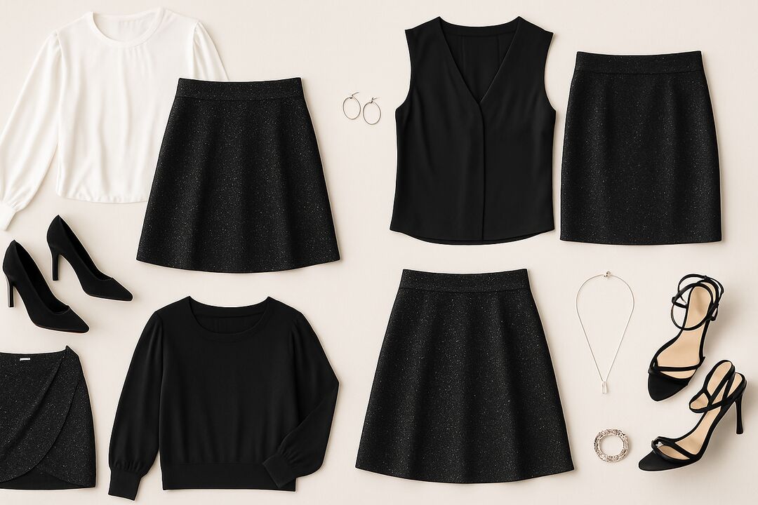 30+ Black Glitter Skirt Outfit Ideas –for Every Occasion