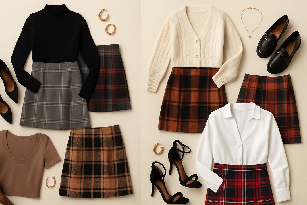 30+ Plaid Skirt Outfit Ideas for Black Women