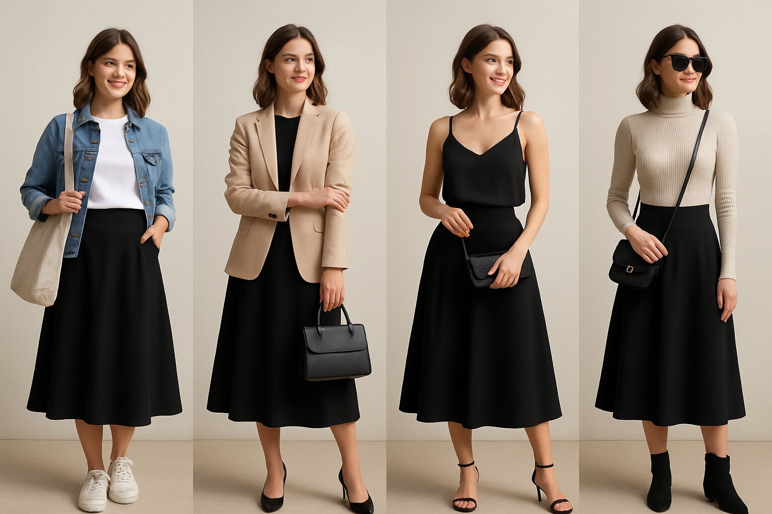 Black Midi Skirt Outfit: The Complete Styling Guide