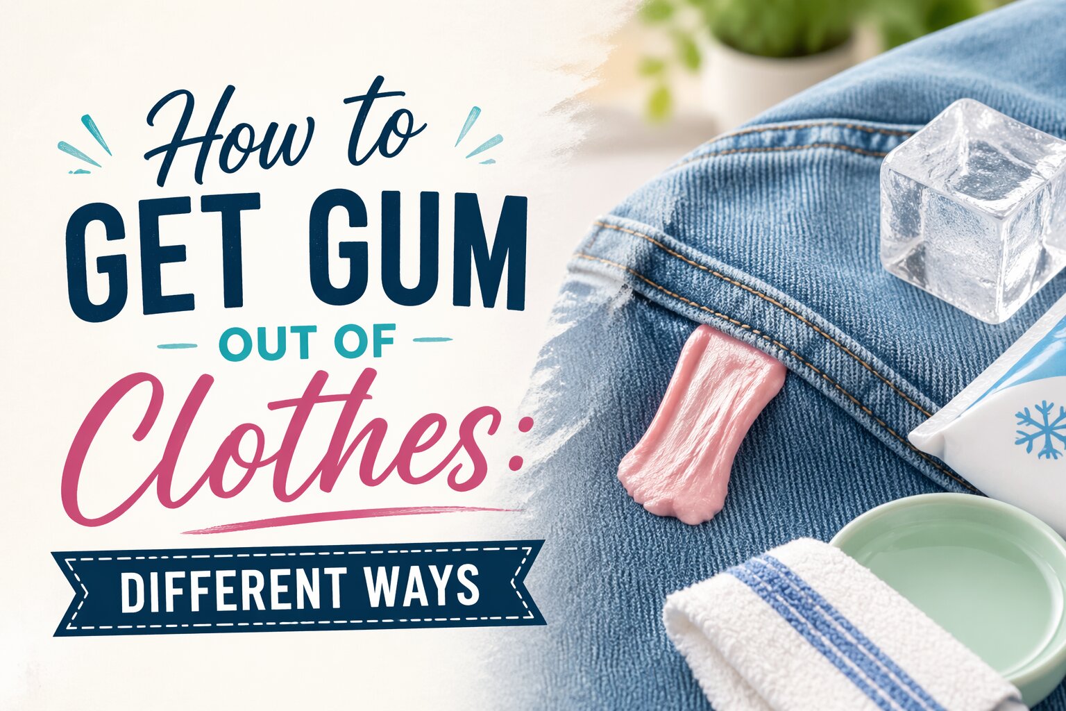 How to Get Gum Out of Clothes: Different Ways