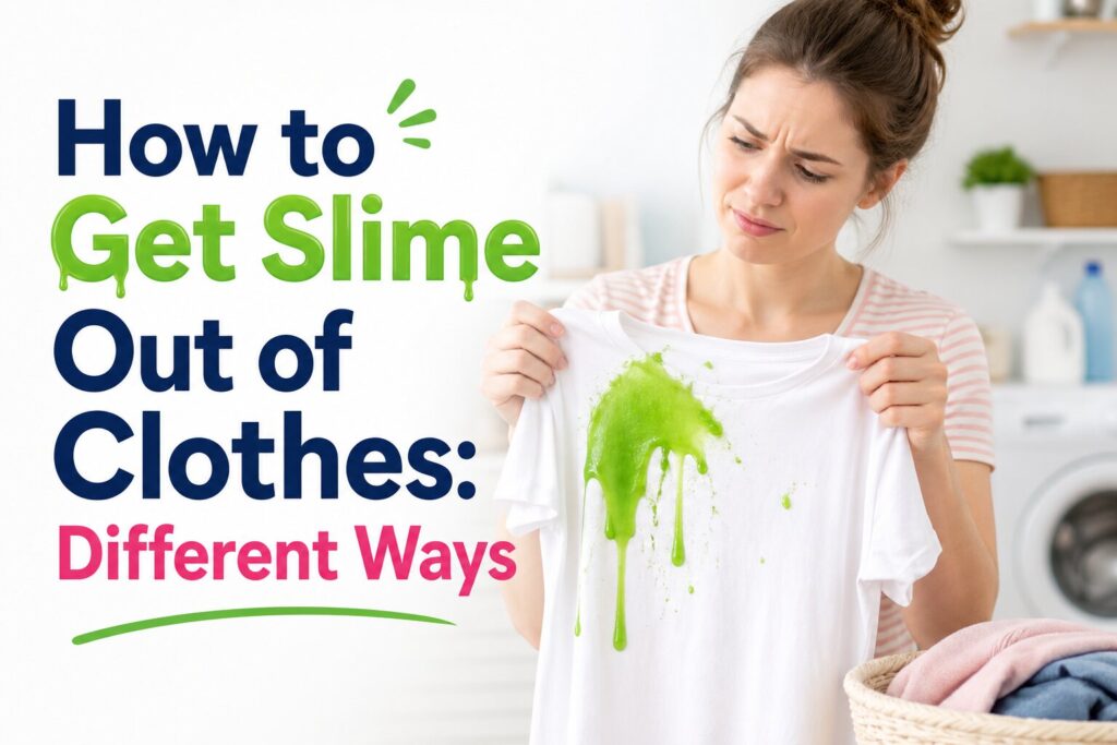 How to Get Slime Out of Clothes