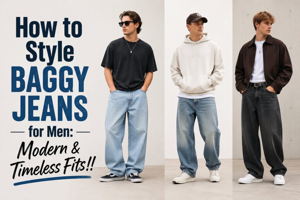 How to Style Baggy Jeans for Men