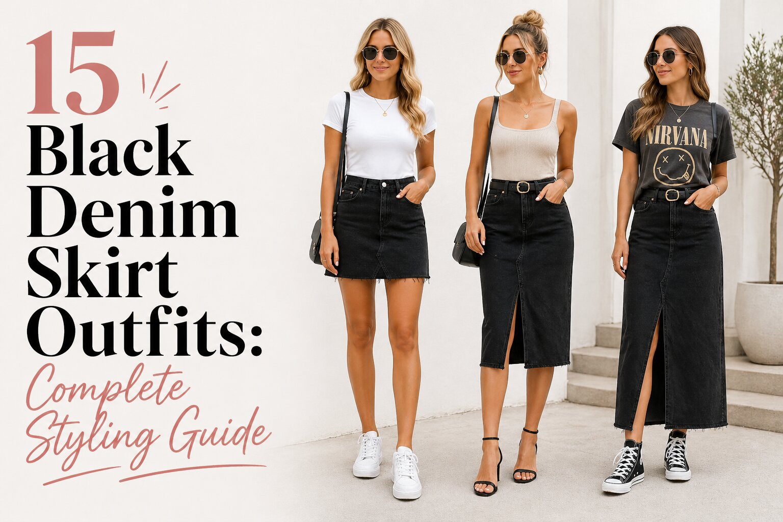 15 Black Denim Skirt Outfits: Complete Styling Guide