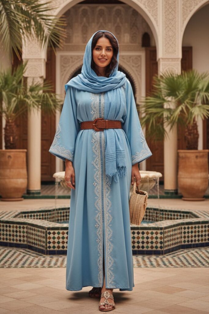 Kaftan Dress with Belt