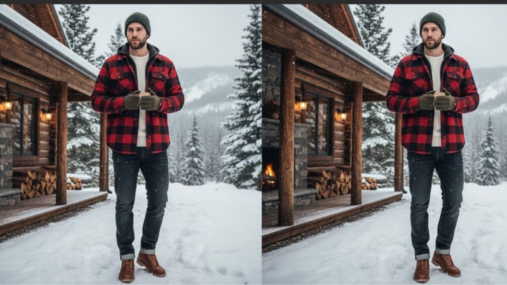 15 Flannel Outfits for Men in Winter
