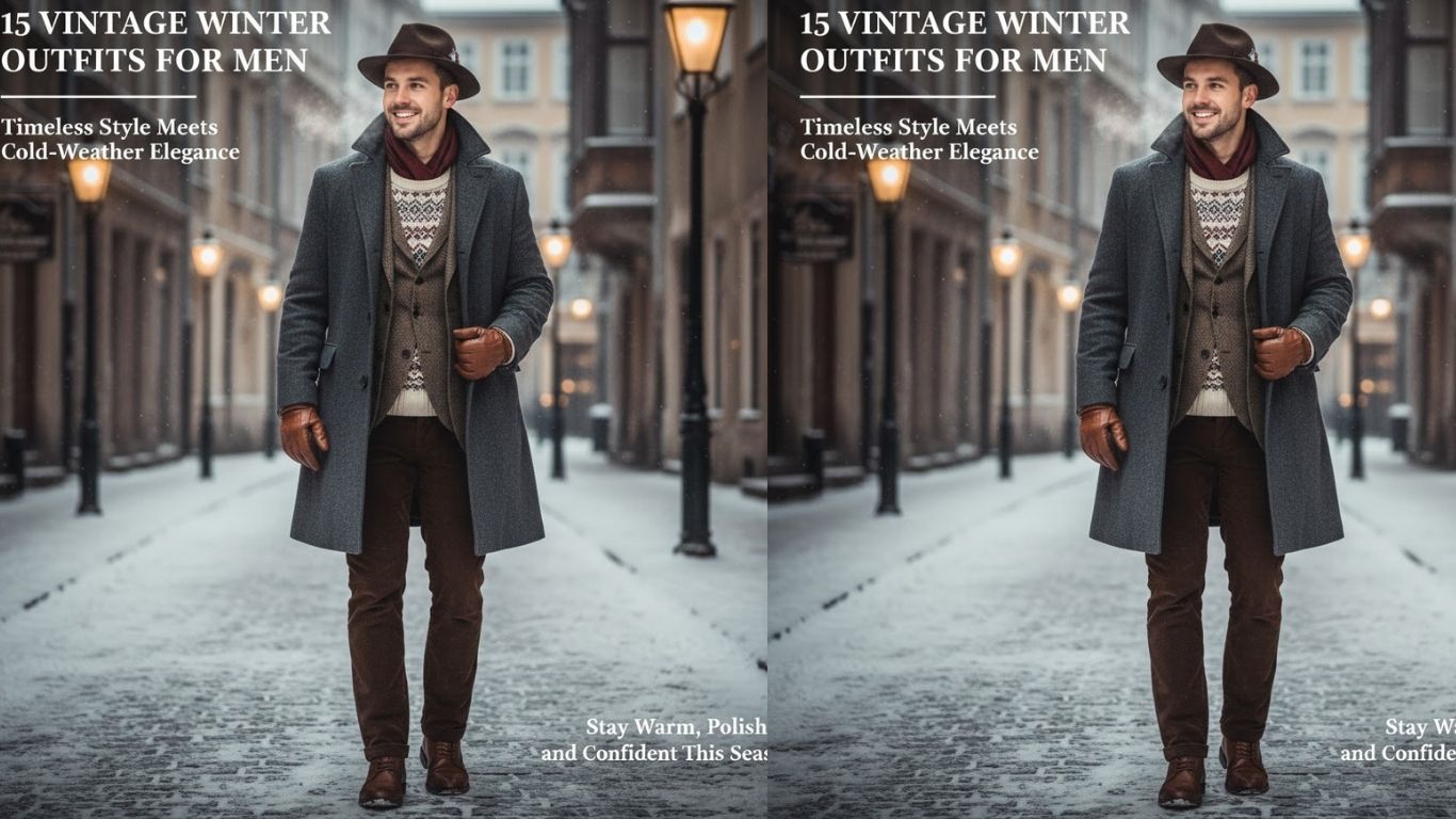 15 Vintage Winter Outfits for Men: Timeless Style Meets Cold-Weather Elegance