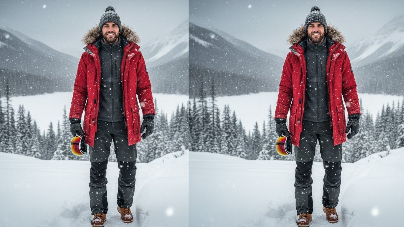 15 winter snow outfits for men. Stay warm, functional, and stylish while embracing the cold season