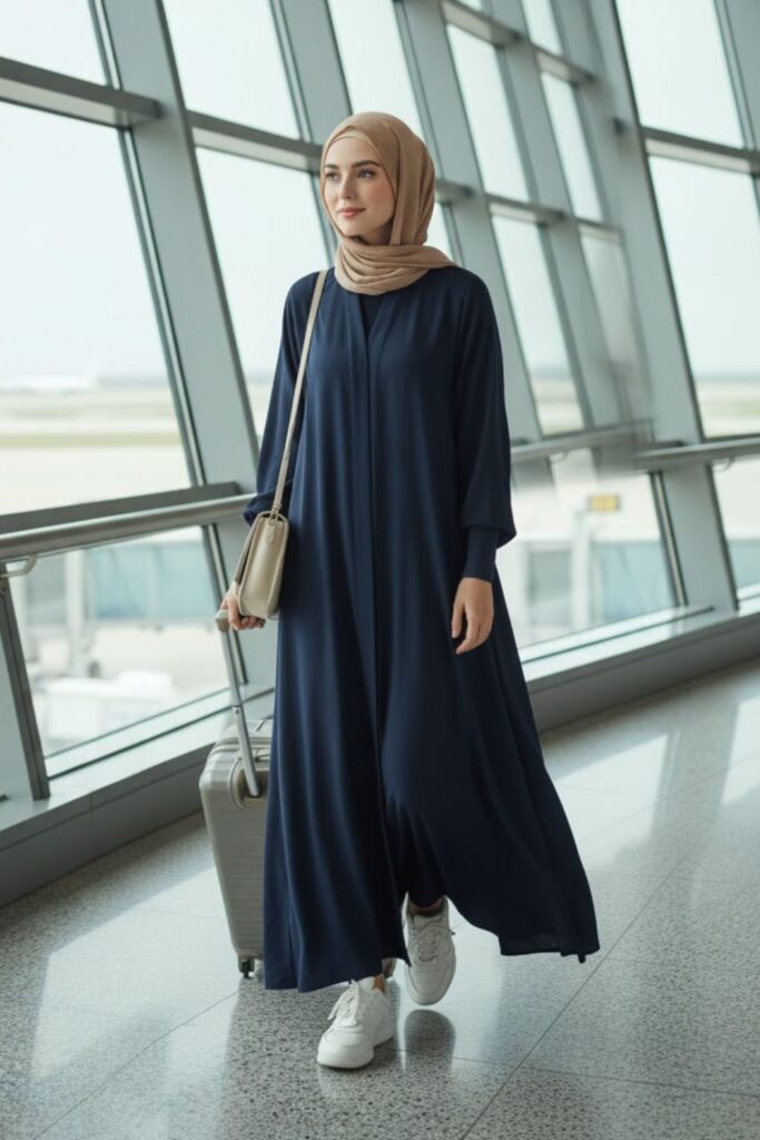 Abaya with Sneakers