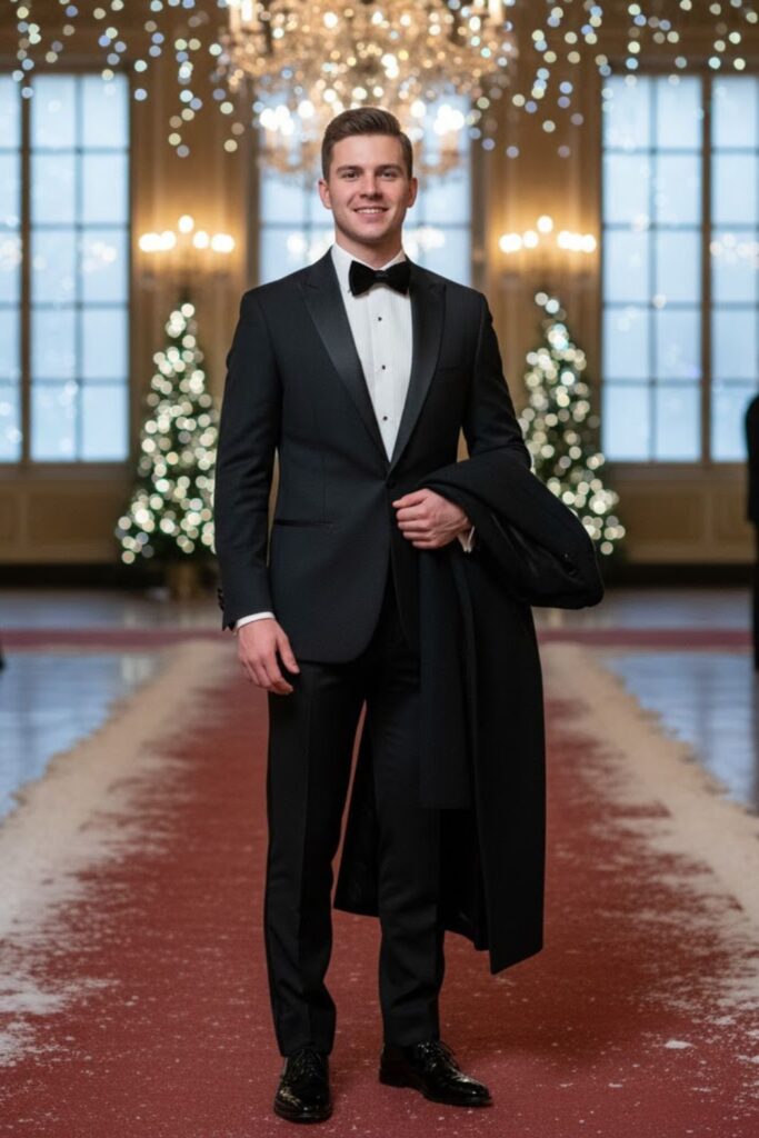 Black Tuxedo with Velvet Bow Tie