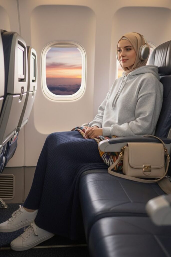 Casual Hoodie with Long Skirt