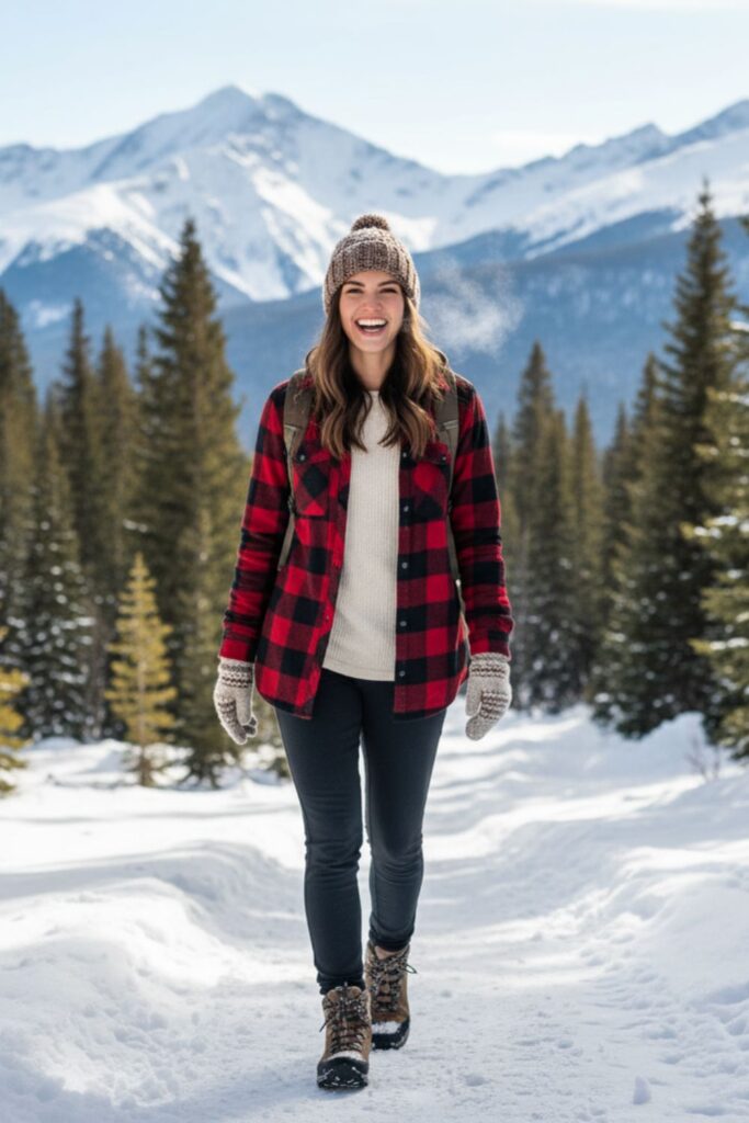 Flannel Shirt with Thermal Pants