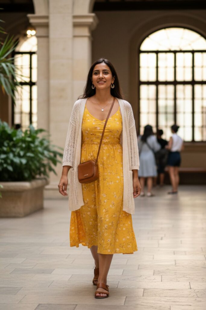 Lightweight Cardigan over Dress