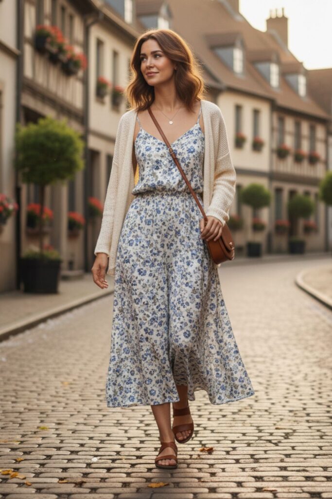 Lightweight Cardigan with Dress