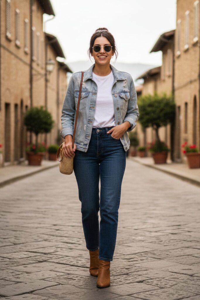 Lightweight Jacket with Jeans