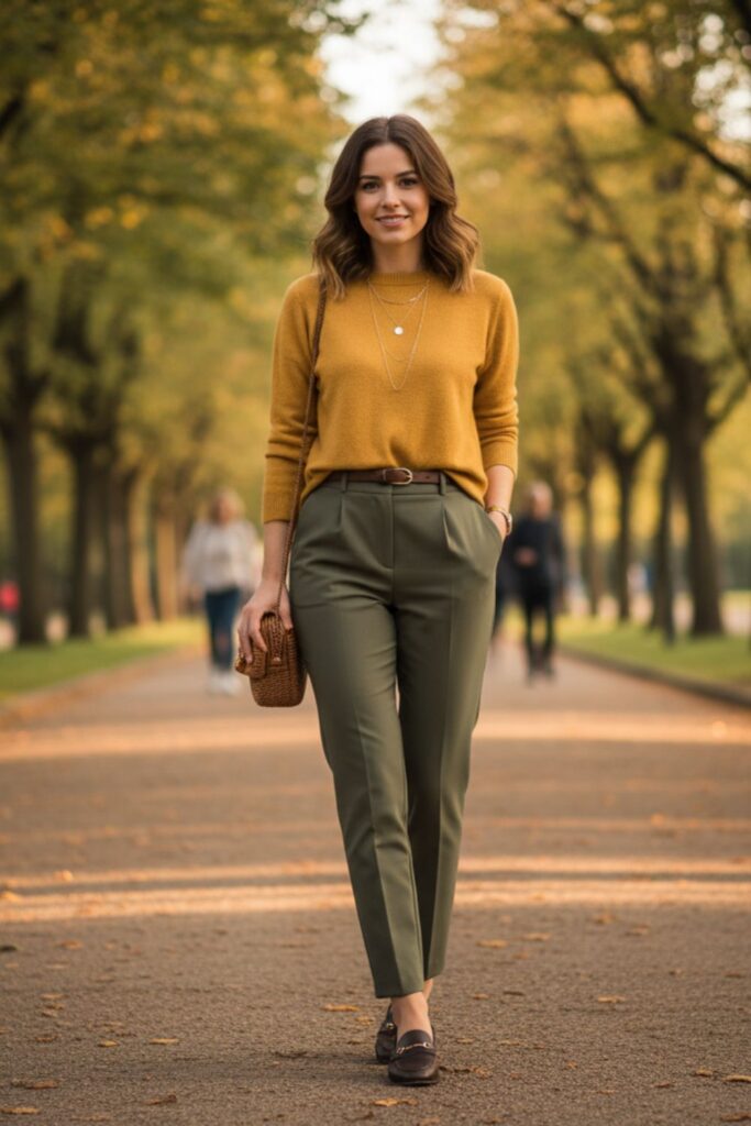 Lightweight Sweater with Trousers