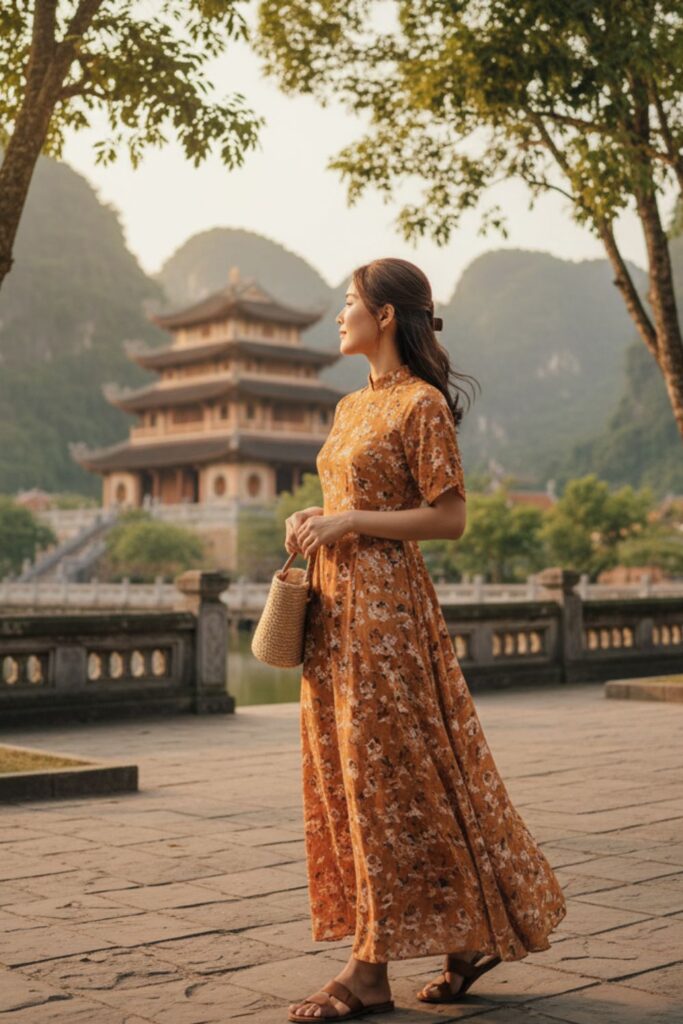 Maxi Dress with Flat Sandals