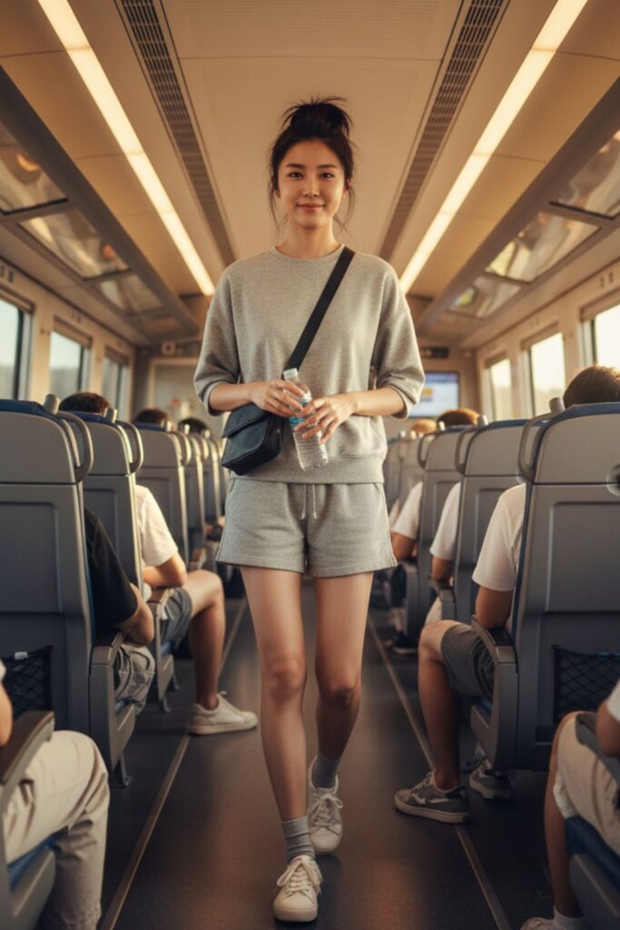 Sweatshirt with Jogger Shorts