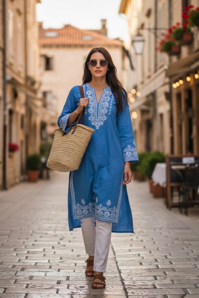 Tunic Top with Skinny Pants