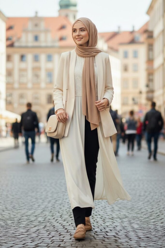 Tunic Top with Slim-Fit Pants