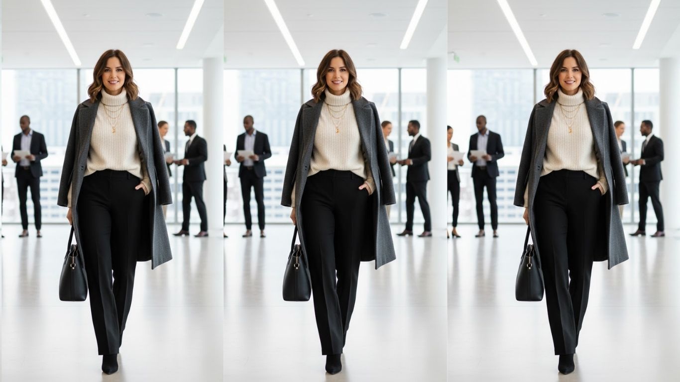 15 Black Pants Outfit For Work Winter: Chic & Professional Looks
