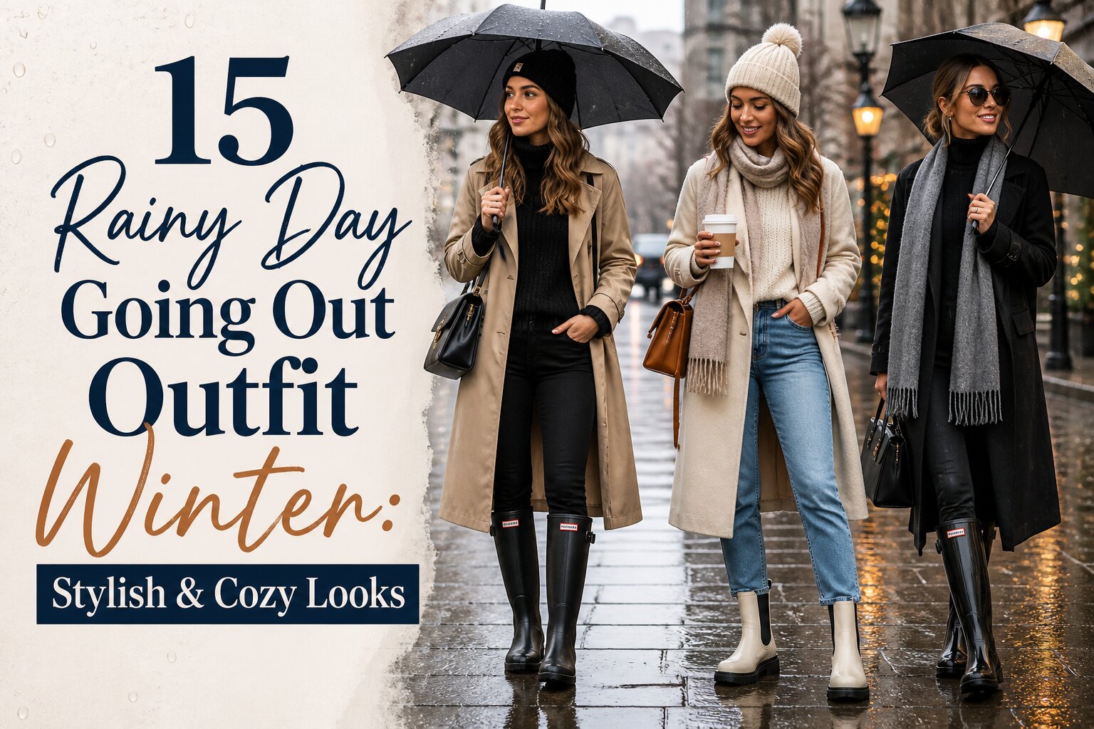 15 Rainy Day Going Out Outfit Winter: Stylish & Cozy Looks