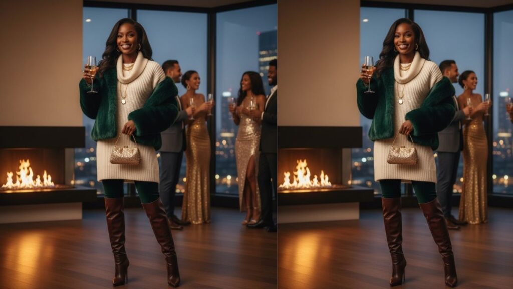 15 Winter Party Outfit Ideas for Black Women